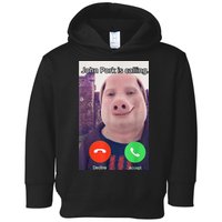 John Pork Is Calling Funny Answer Call Phone Toddler Hoodie