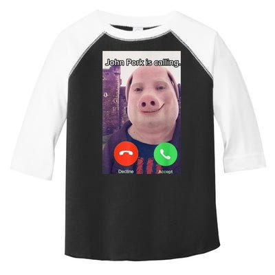 John Pork Is Calling Funny Answer Call Phone Toddler Fine Jersey T-Shirt