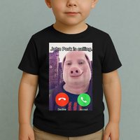 John Pork Is Calling Funny Answer Call Phone Toddler T-Shirt