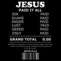 Jesus Paid It All Receipt City Backpack