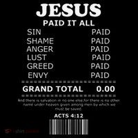 Jesus Paid It All Receipt Impact Tech Backpack