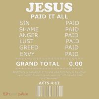 Jesus Paid It All Receipt Cooling Performance Long Sleeve Crew