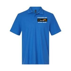 Joe Peeks I Paused My Call Of Duty Black Ops 6 To Be Here Softstyle Adult Sport Polo