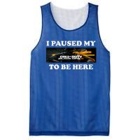 Joe Peeks I Paused My Call Of Duty Black Ops 6 To Be Here Mesh Reversible Basketball Jersey Tank