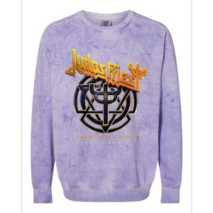 Judas Priest Invincible Shield 2024 Vienna Colorblast Crewneck Sweatshirt