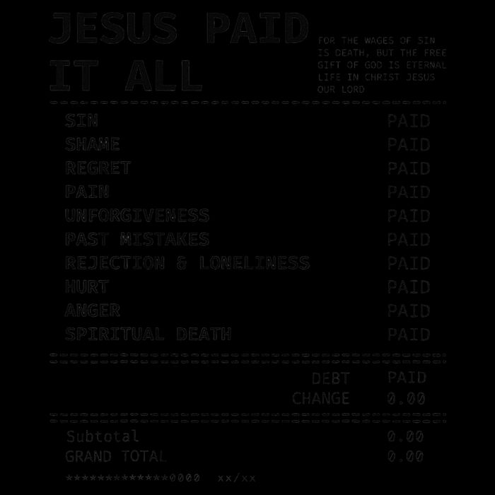 Jesus Paid It All Impact Tech Backpack