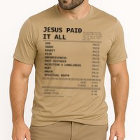 Jesus Paid It All Cooling Performance Crew T-Shirt