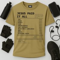Jesus Paid It All Cooling Performance Crew T-Shirt