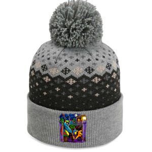 Jazz Parrots The Baniff Cuffed Pom Beanie