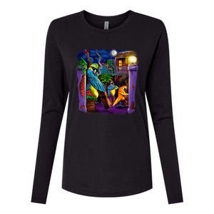 Jazz Parrots Womens Cotton Relaxed Long Sleeve T-Shirt