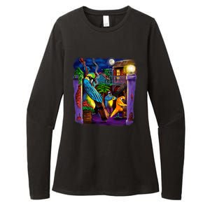 Jazz Parrots Womens CVC Long Sleeve Shirt