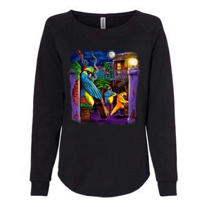 Jazz Parrots Womens California Wash Sweatshirt