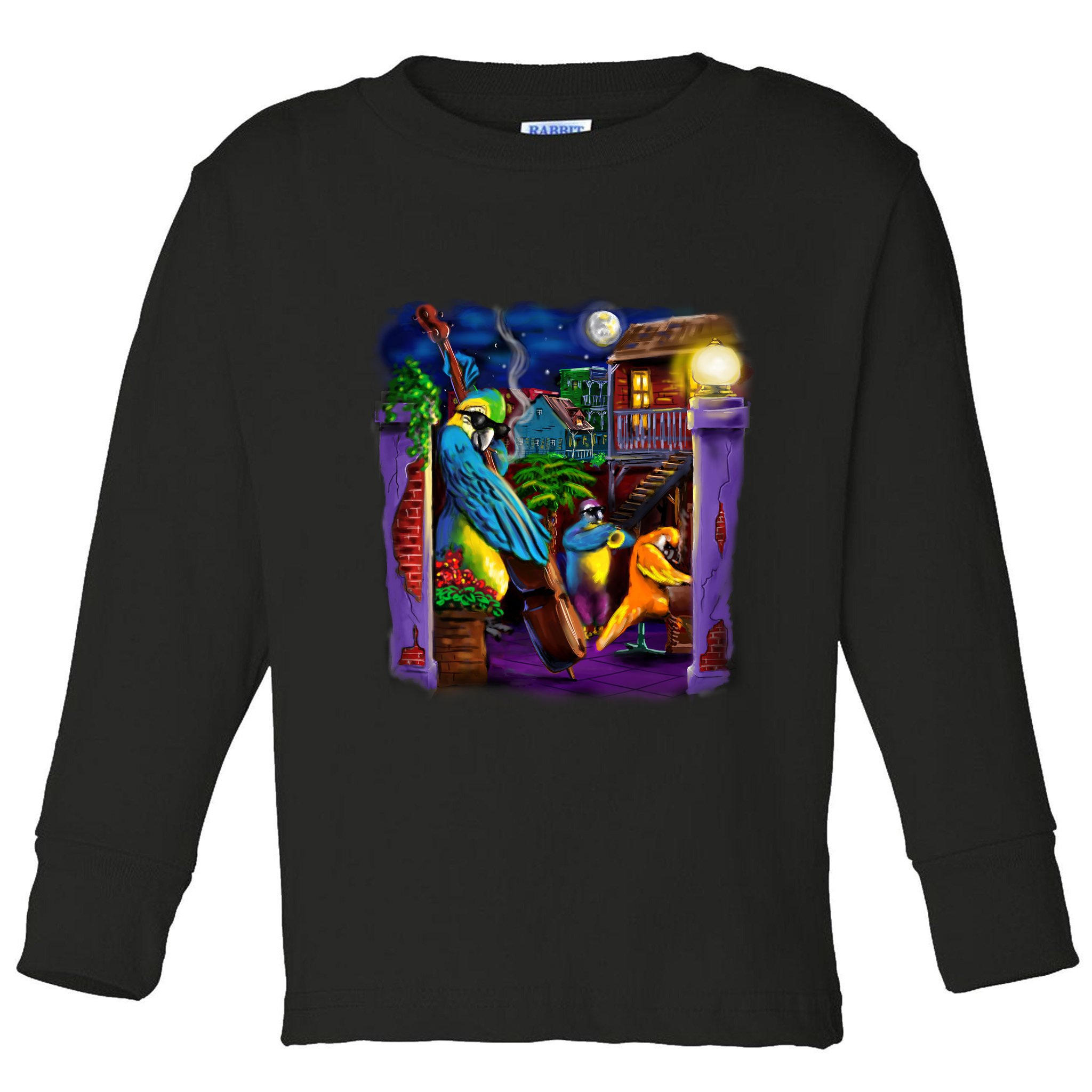 Jazz Parrots Toddler Long Sleeve Shirt