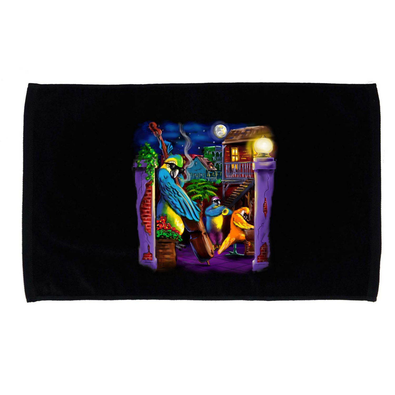 Jazz Parrots Microfiber Hand Towel