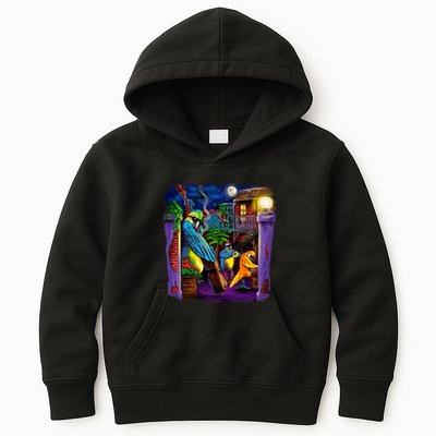 Jazz Parrots Kids Hoodie