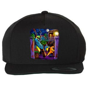 Jazz Parrots Wool Snapback Cap