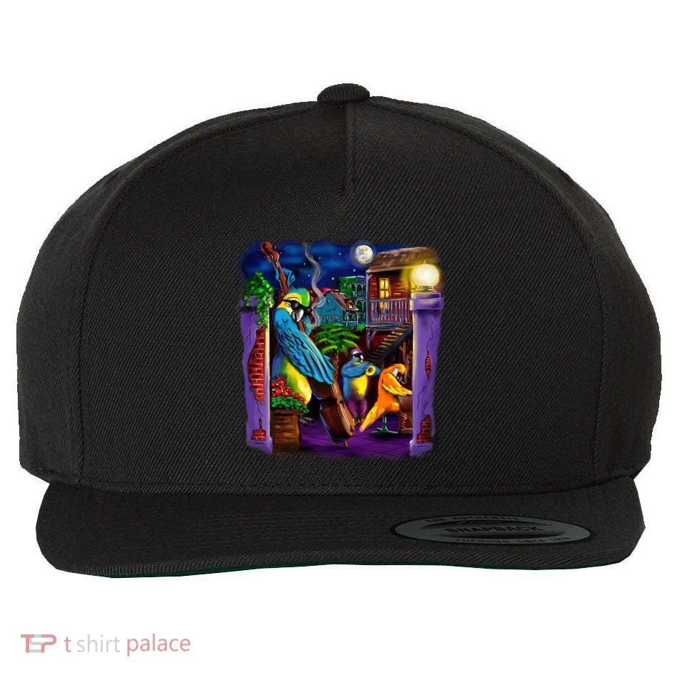 Jazz Parrots Wool Snapback Cap