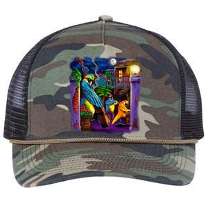 Jazz Parrots Retro Rope Trucker Hat Cap