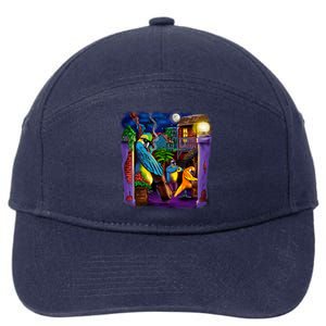 Jazz Parrots 7-Panel Snapback Hat