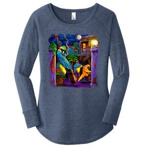 Jazz Parrots Women's Perfect Tri Tunic Long Sleeve Shirt