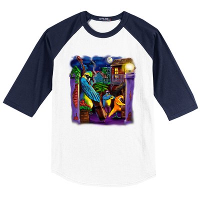 Jazz Parrots Baseball Sleeve Shirt