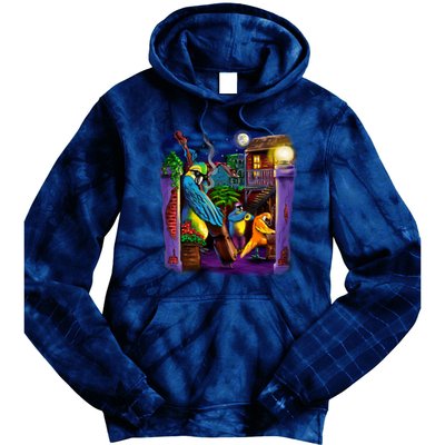 Jazz Parrots Tie Dye Hoodie