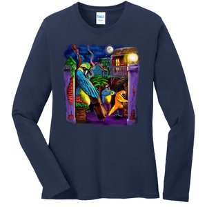 Jazz Parrots Ladies Long Sleeve Shirt