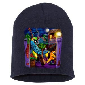 Jazz Parrots Short Acrylic Beanie