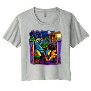 Jazz Parrots Women's Crop Top Tee