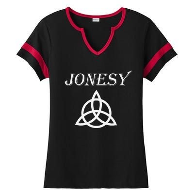 John Paul Jones Zep Symbol Ladies Halftime Notch Neck Tee