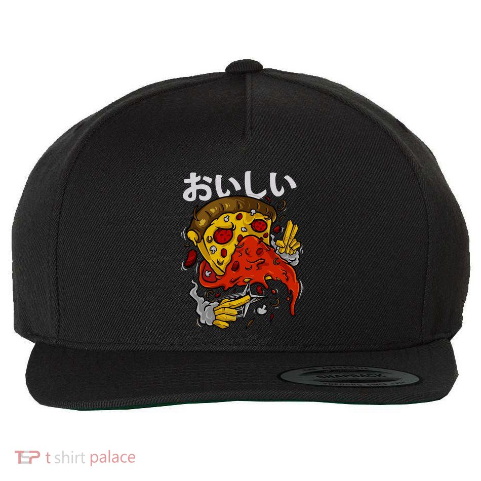 Jutsu Pizza Wool Snapback Cap