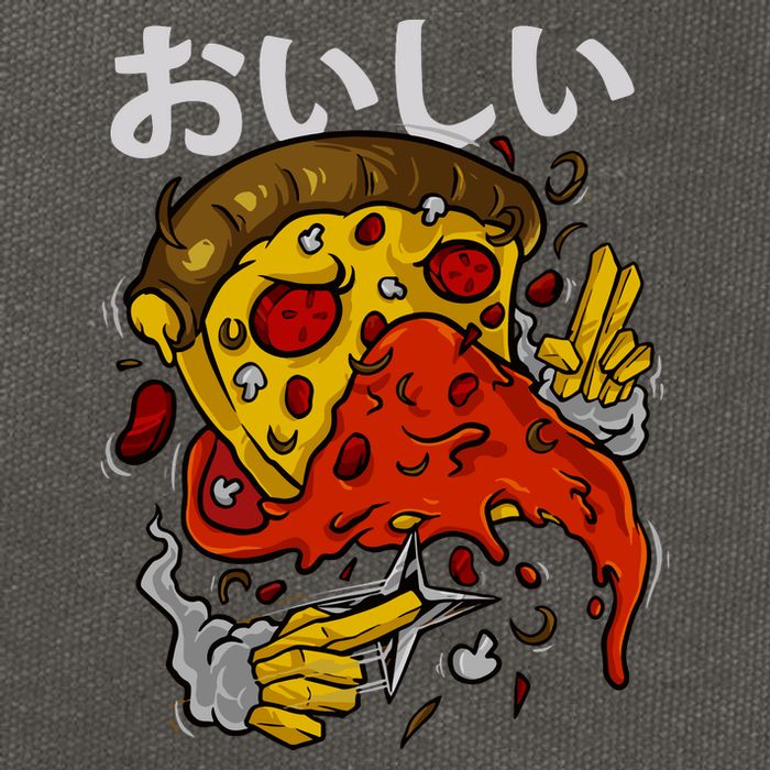 Jutsu Pizza Cotton Canvas Backpack