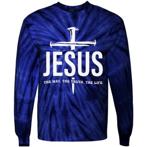 Jesus Premium Tie-Dye Long Sleeve Shirt