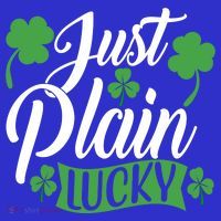 Just Plain Lucky Funny St Patrick's Feeling Lucky Irish Meme Gift Baby Bodysuit