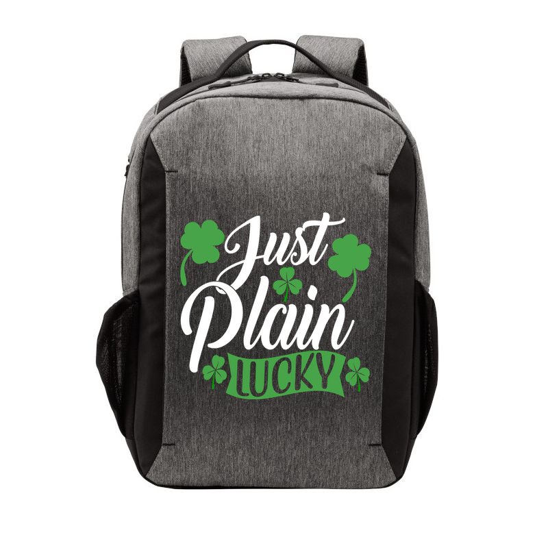 Just Plain Lucky Funny St Patrick's Feeling Lucky Irish Meme Gift Vector Backpack
