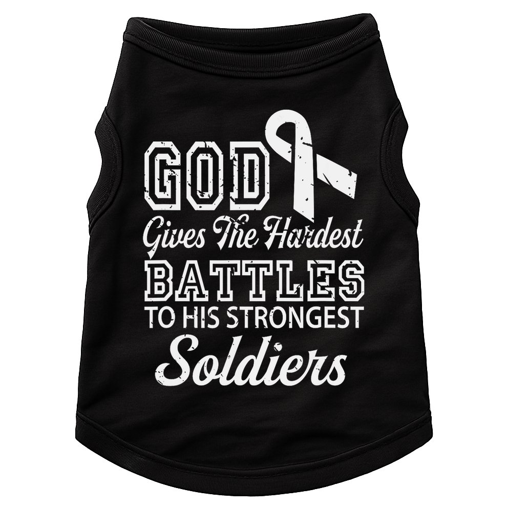 Jesus Prayer Lung Cancer Warrior Gift Lung Cancer Awareness Doggie Tank