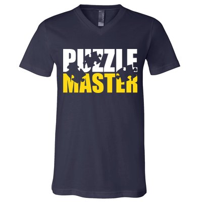 Jigsaw Puzzle Master V-Neck T-Shirt