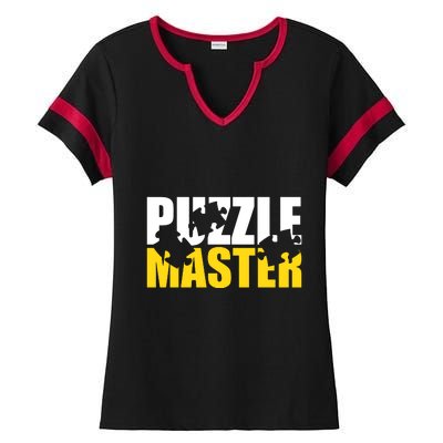 Jigsaw Puzzle Master Ladies Halftime Notch Neck Tee