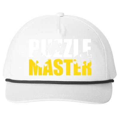 Jigsaw Puzzle Master Snapback Five-Panel Rope Hat