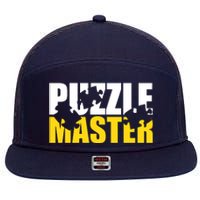 Jigsaw Puzzle Master 7 Panel Mesh Trucker Snapback Hat