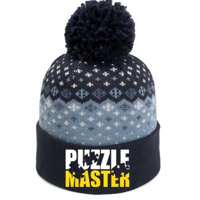 Jigsaw Puzzle Master The Baniff Cuffed Pom Beanie