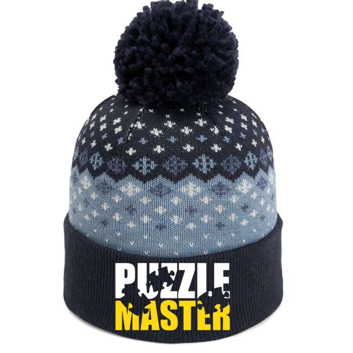 Jigsaw Puzzle Master The Baniff Cuffed Pom Beanie