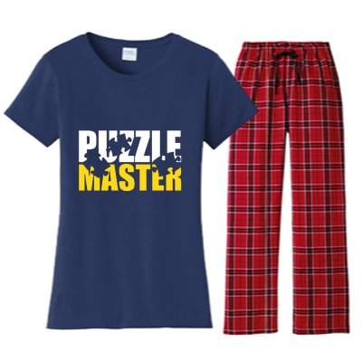 Jigsaw Puzzle Master Women's Flannel Pajama Set