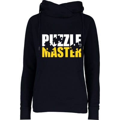 Jigsaw Puzzle Master Womens Funnel Neck Pullover Hood