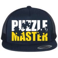 Jigsaw Puzzle Master Flat Bill Trucker Hat