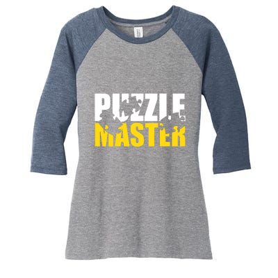 Jigsaw Puzzle Master Women's Tri-Blend 3/4-Sleeve Raglan Shirt