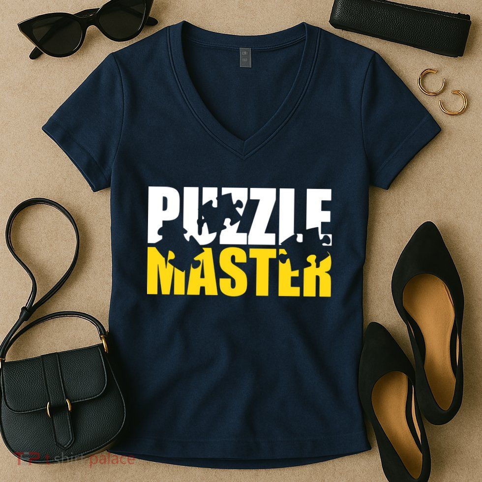 Jigsaw Puzzle Master Women's V-Neck T-Shirt