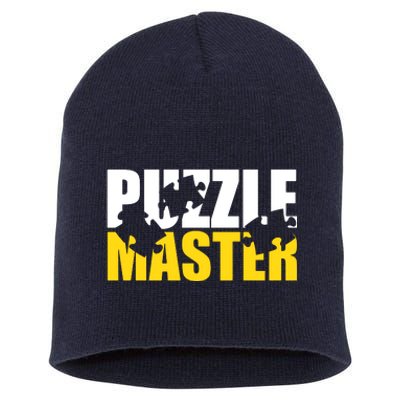 Jigsaw Puzzle Master Short Acrylic Beanie