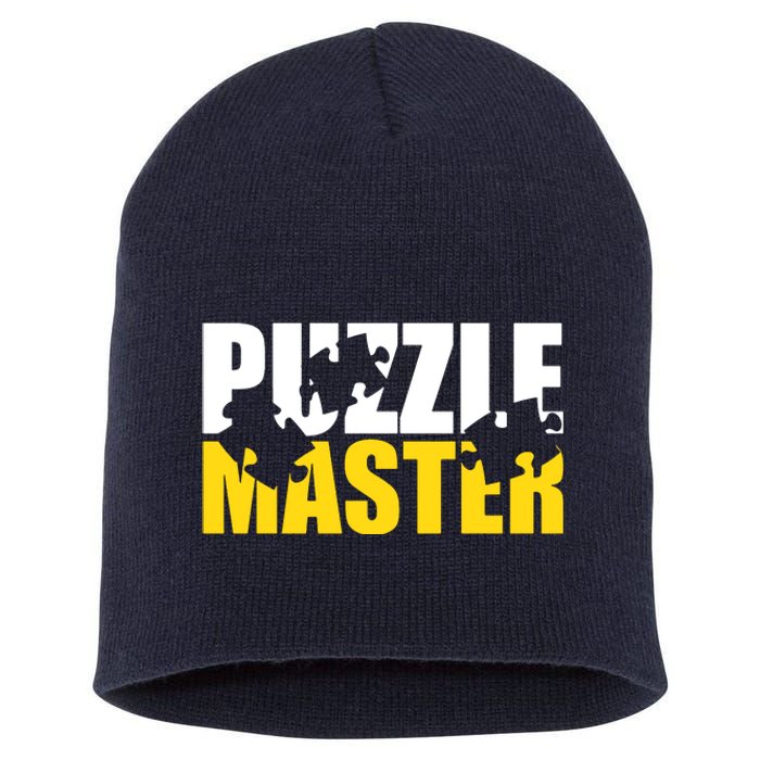 Jigsaw Puzzle Master Short Acrylic Beanie