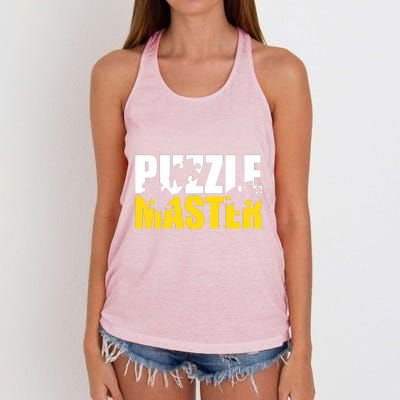 Jigsaw Puzzle Master Women's Knotted Racerback Tank